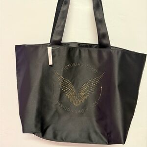 Victoria's Secret Black Tote Bag Large Fashion Show 2025 NWT